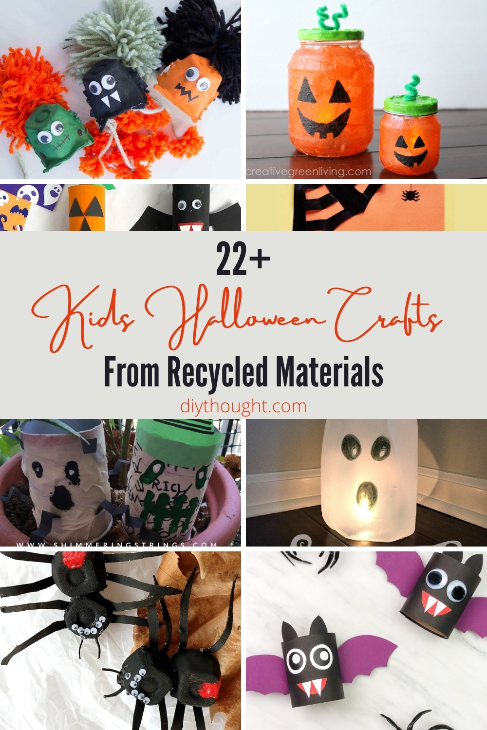 22+ Kids Halloween Crafts From Recycled Materials diy Thought