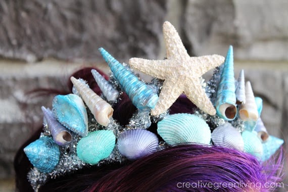 seashell crafts for kids crown