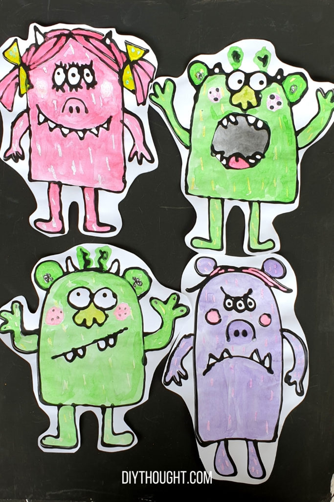 black glue monster art
