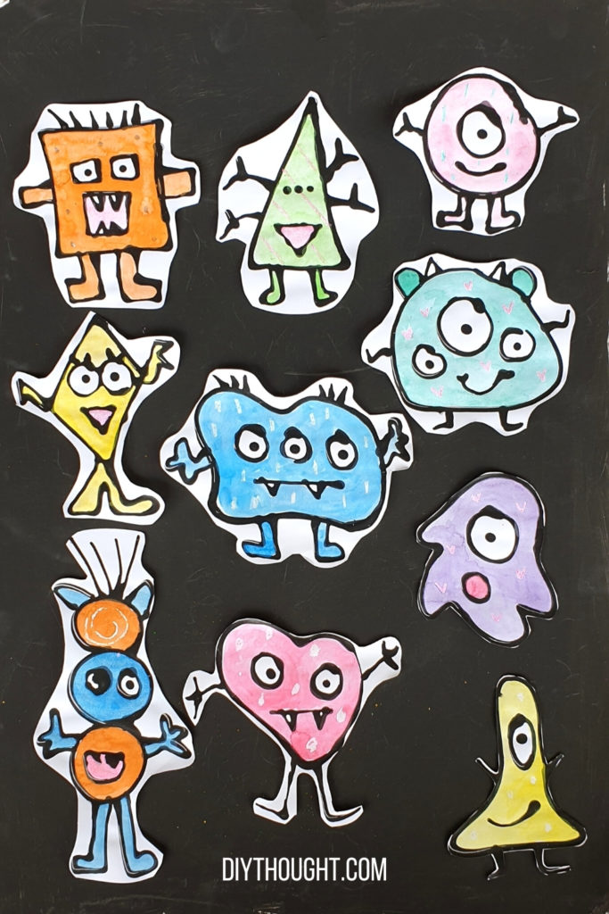 Black glue monster art