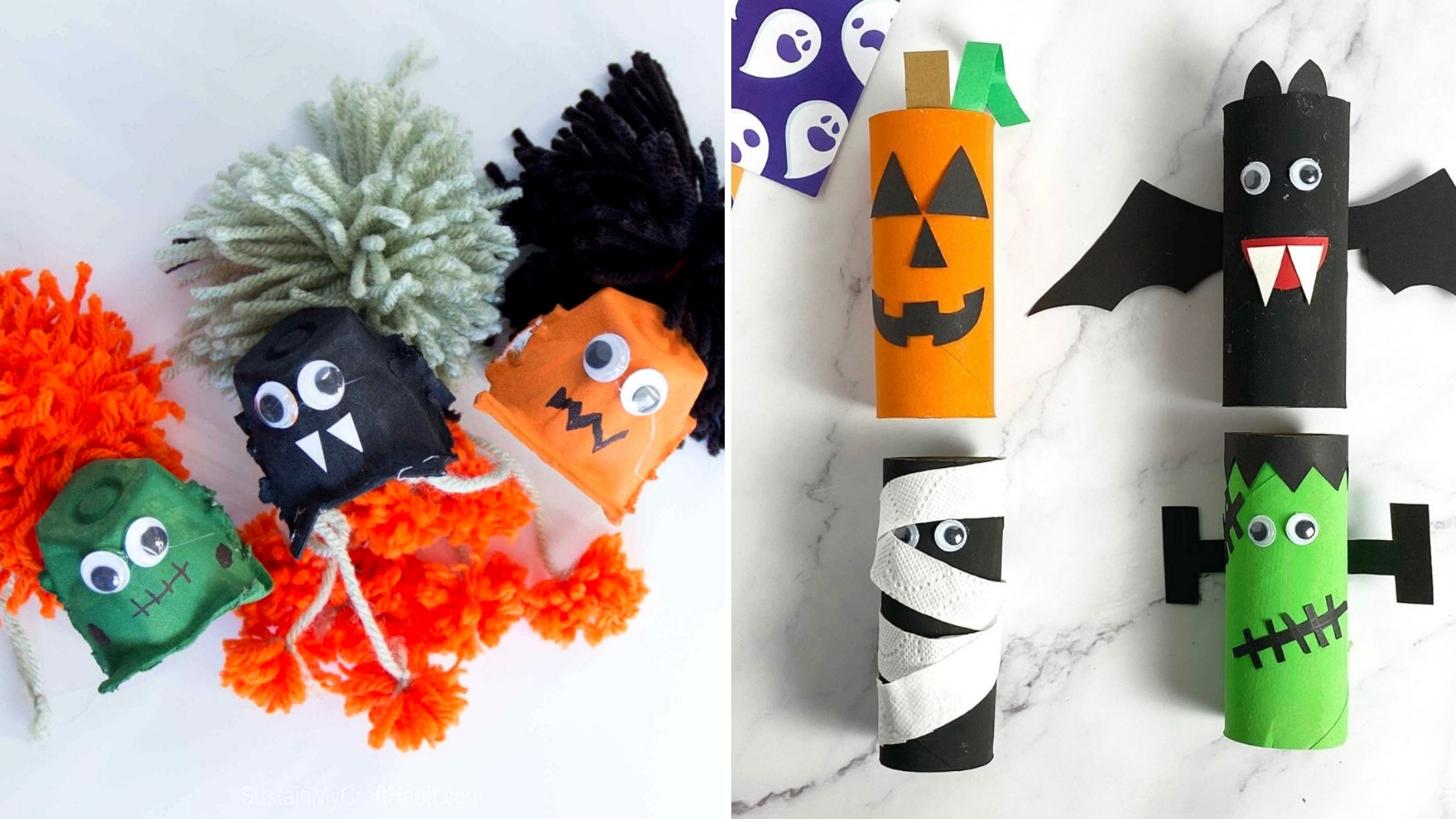 22+ Kids Halloween Crafts From Recycled Materials - DIY Thought