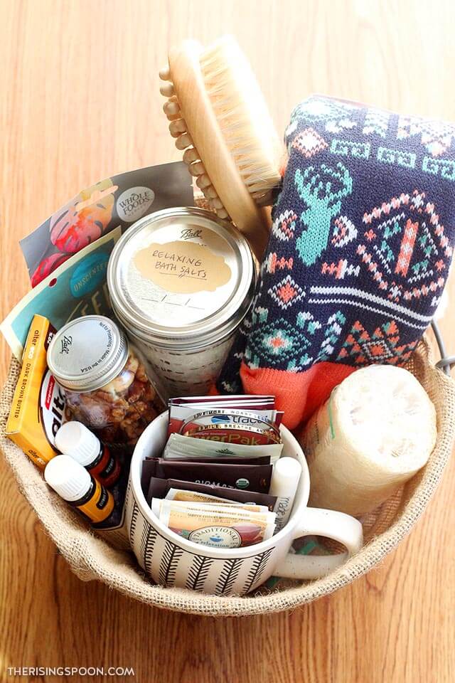 self-care gift basket