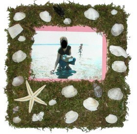 seashell crafts for kids frame