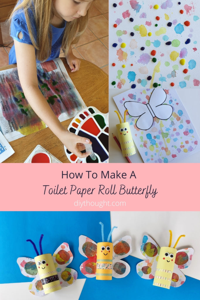 How to make a toilet paper roll butterfly