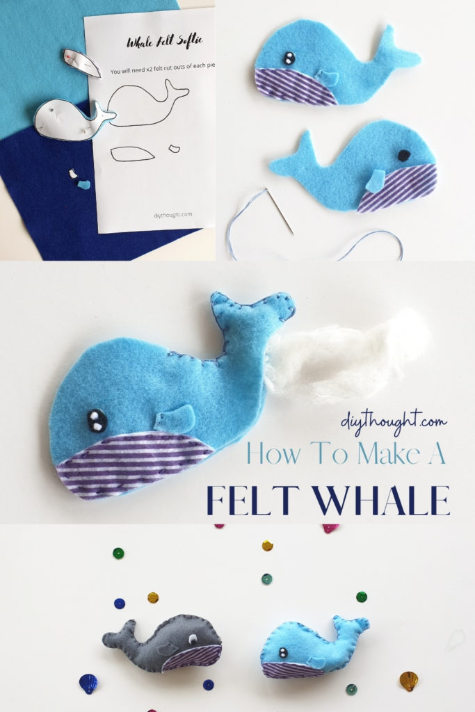 How to make a felt whale softie