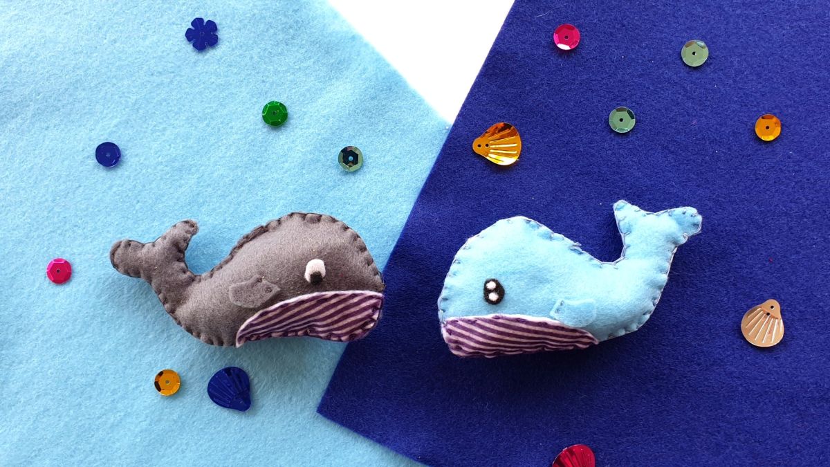 Sew A Felt Whale Softie