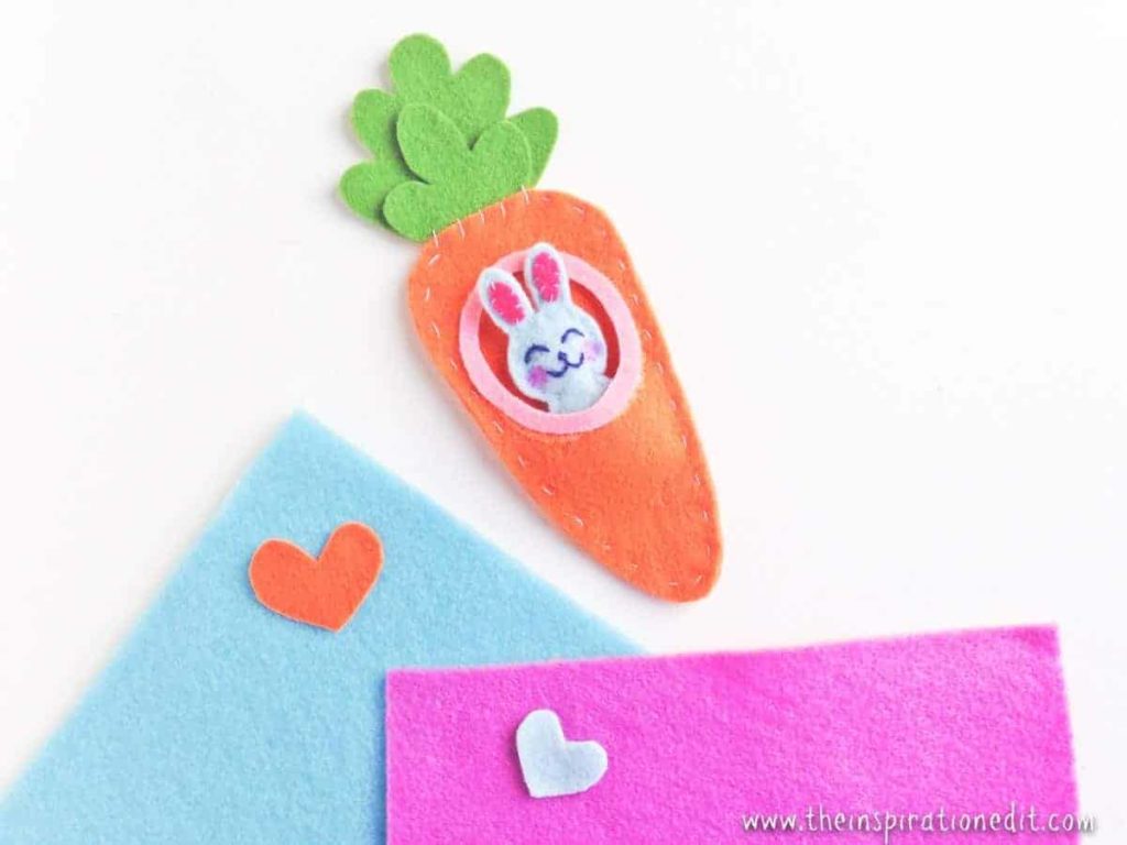 felt bunny and carrot