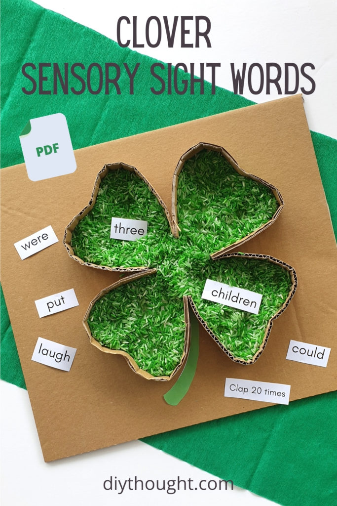 clover sensory sight words 