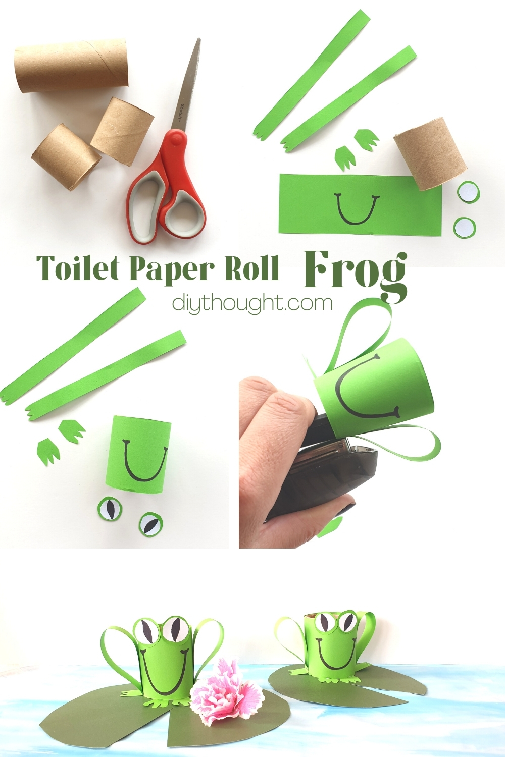 Toilet Paper Roll Frog diy Thought