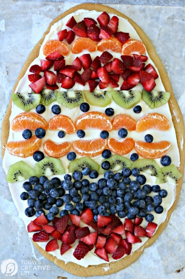 giant fruit sugar cookie