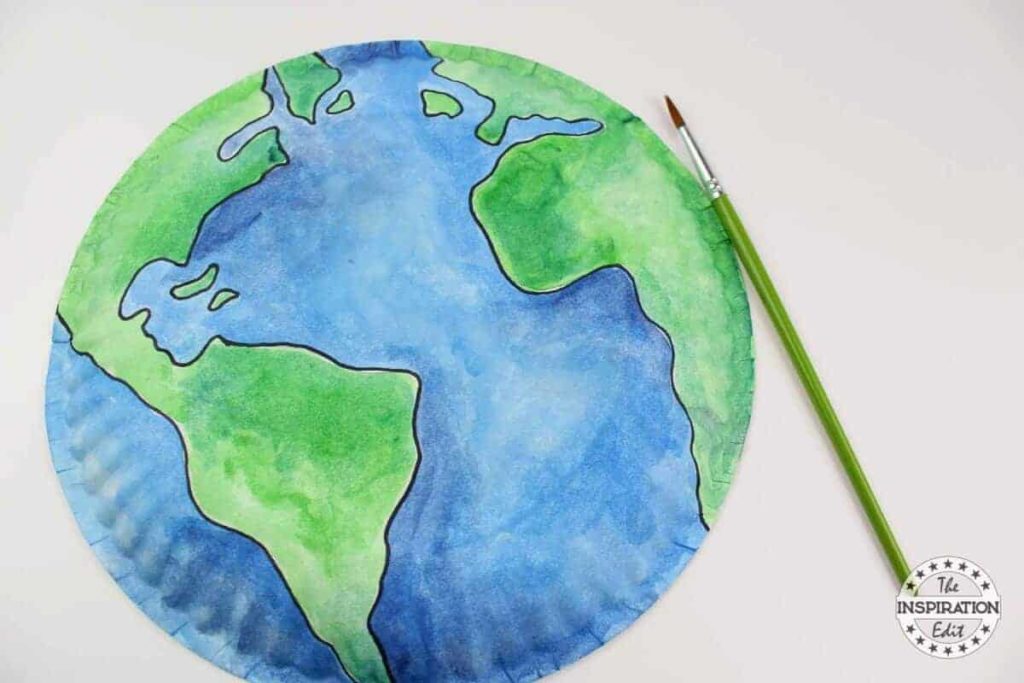 paper plate earth