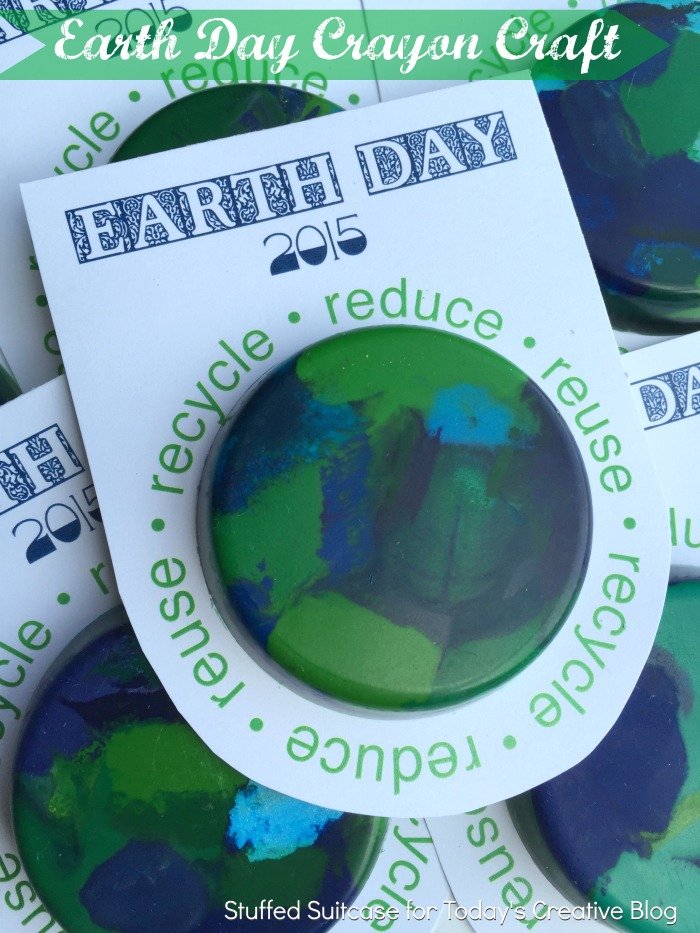 Earth day crayon craft