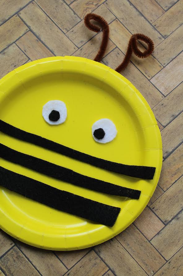 10 Kids Bee Crafts paper plate bee
