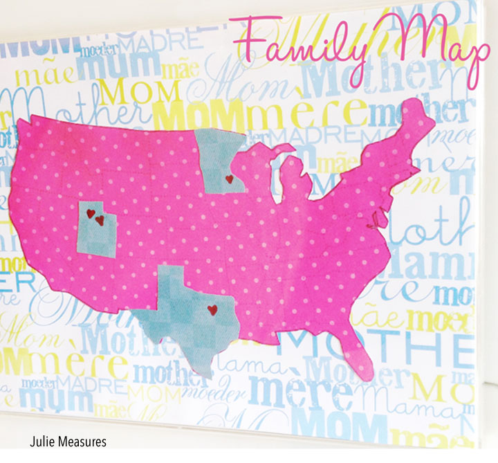 DIY Gifts For Mother's Day- family map