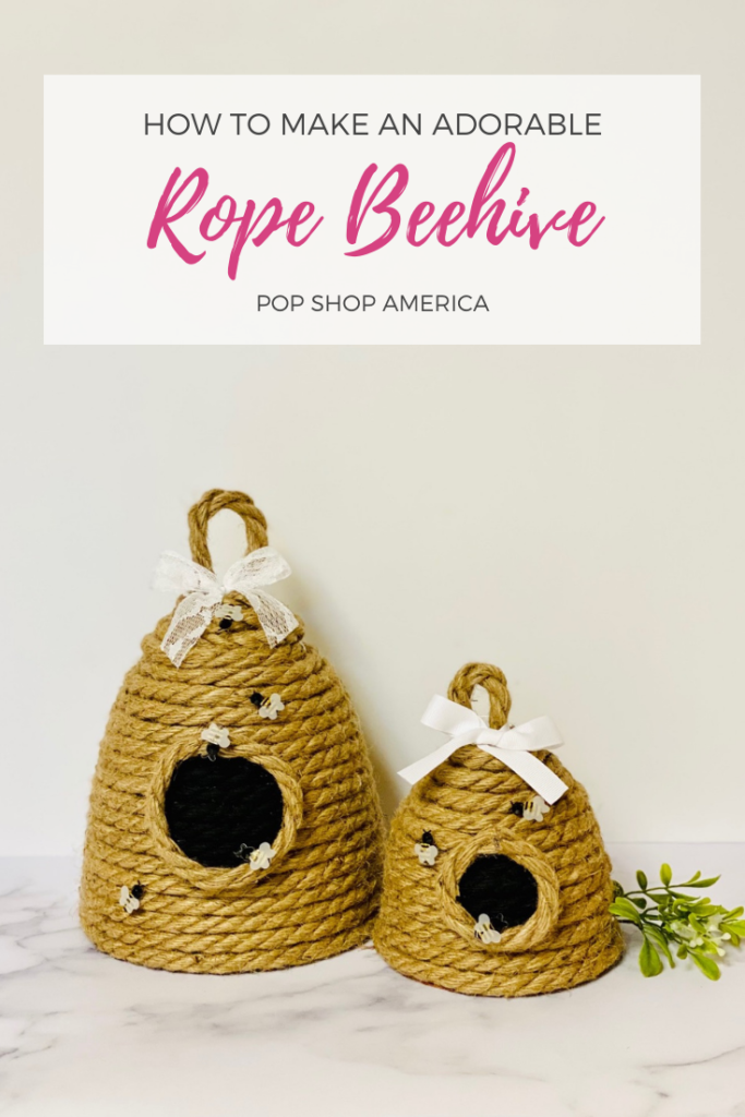 10 Kids Bee Crafts- rope beehive