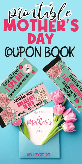 DIY Gifts For Mother's Day- coupon book 