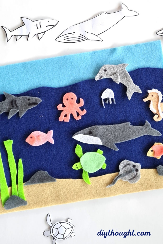 DIY Ocean Felt Play Mat