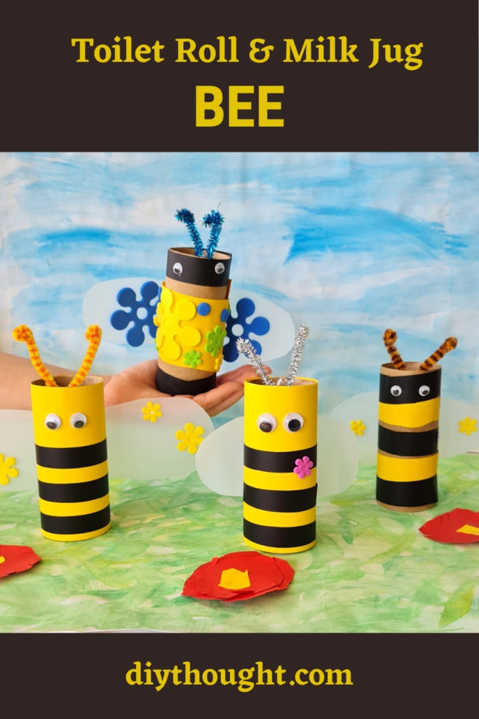 Toilet Roll & Milk Jug Bee
