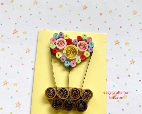 Quilled Hot Air Balloon Craft