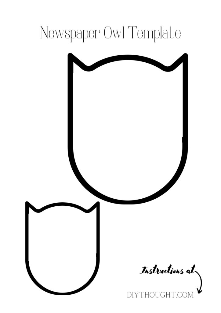 newspaper owl template