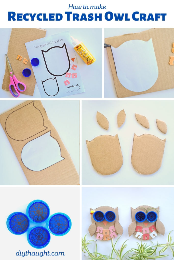 How to make- Recycled Trash Owl Craft