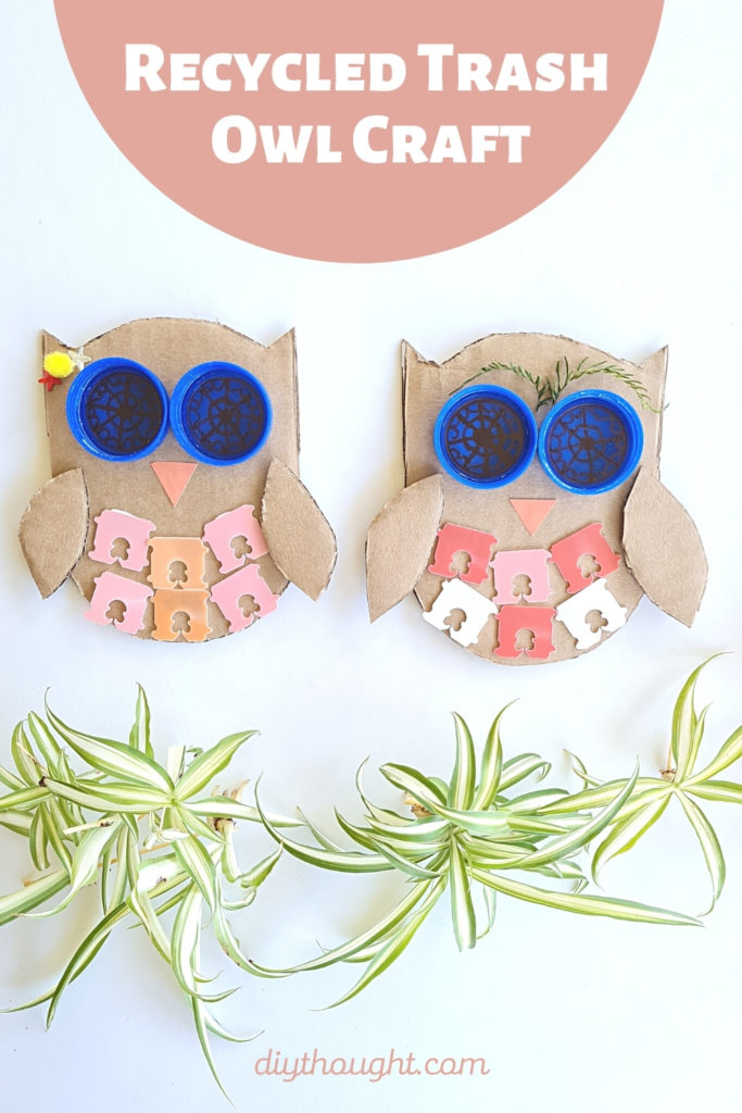 Recycled Trash Owl Craft