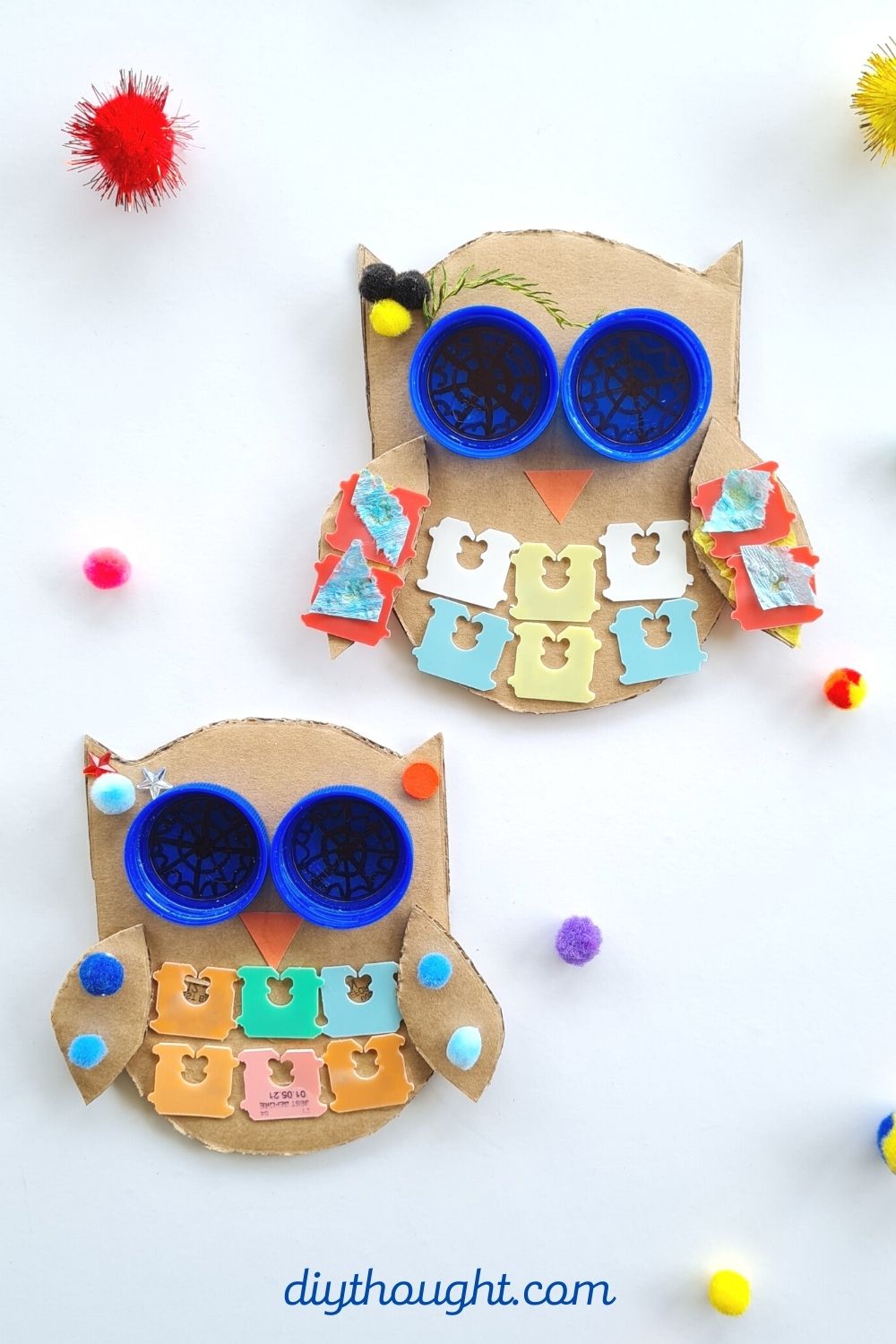 Recycled Trash Owl Craft