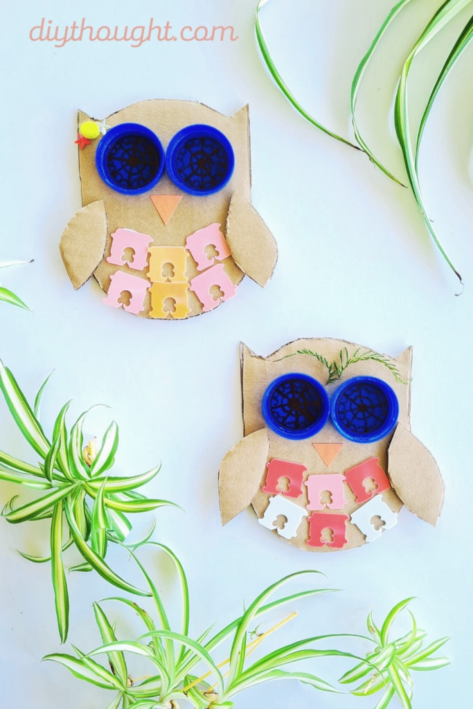 Recycled Trash Owl Craft