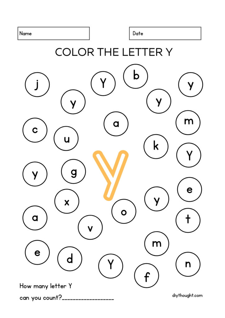 5 free letter y printable worksheets diy thought