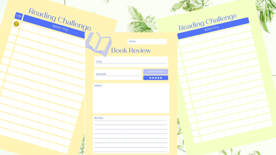 reading log and book review pritable