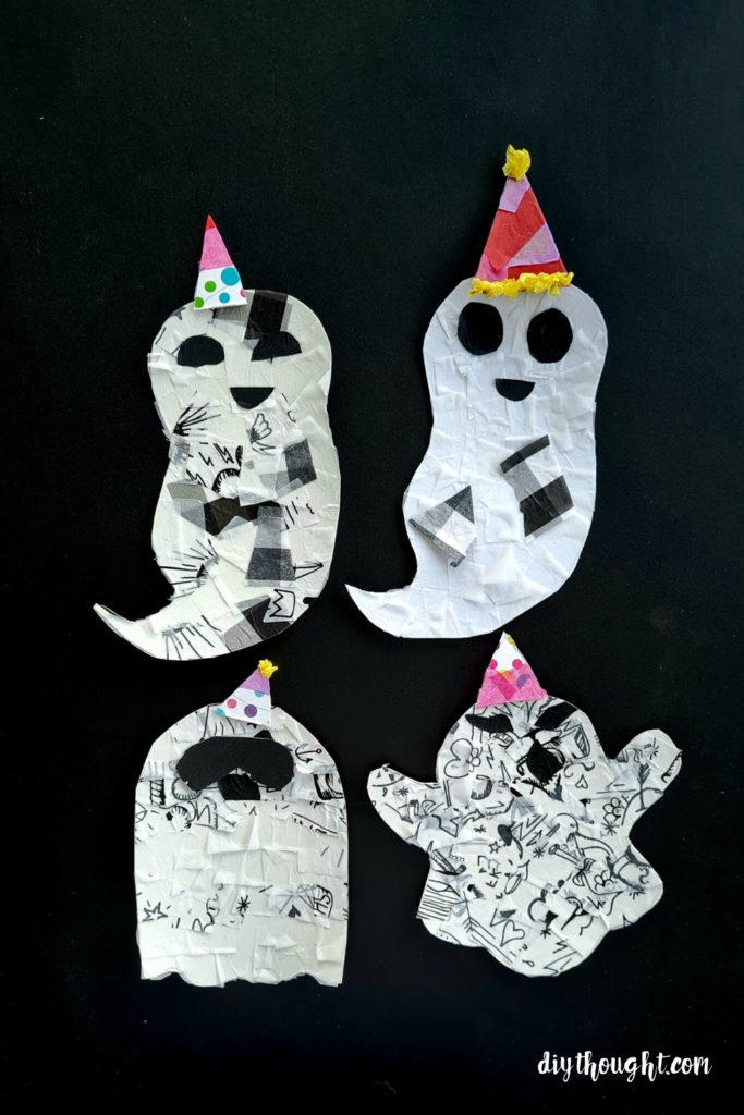 Recycled Tissue Paper Ghosts