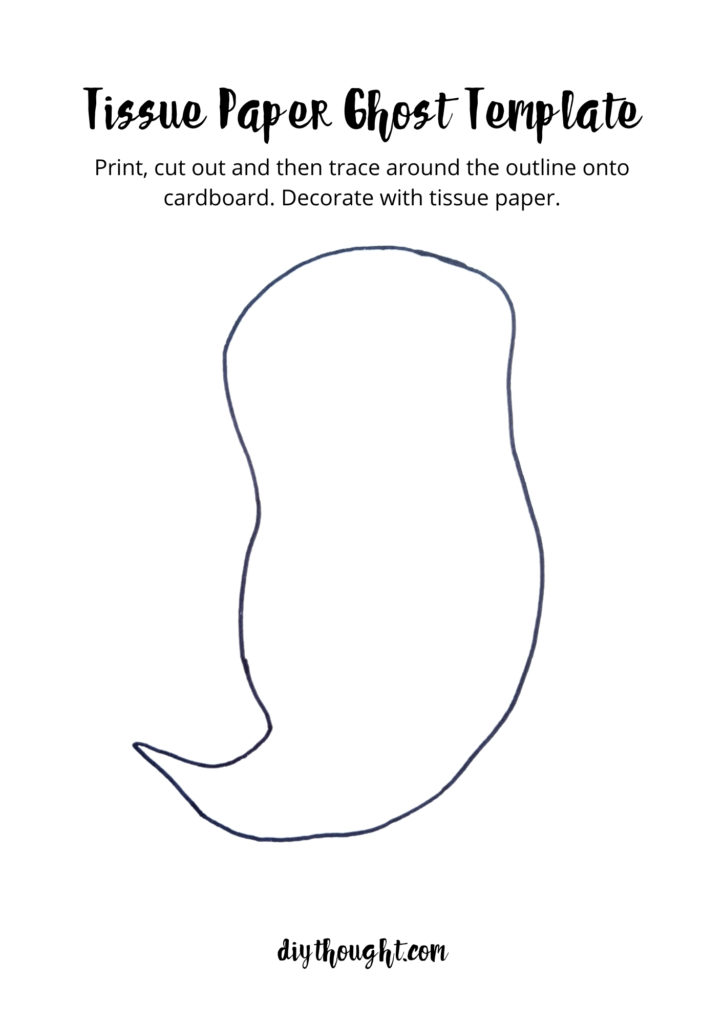 ghost outline for crafts