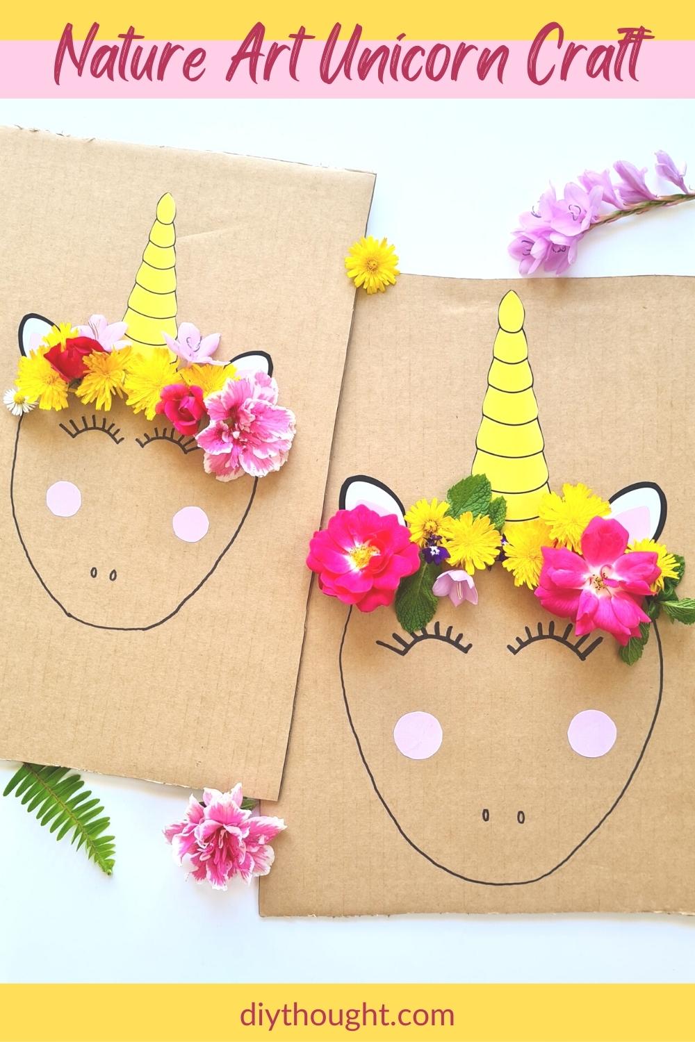 Nature Art Unicorn Craft