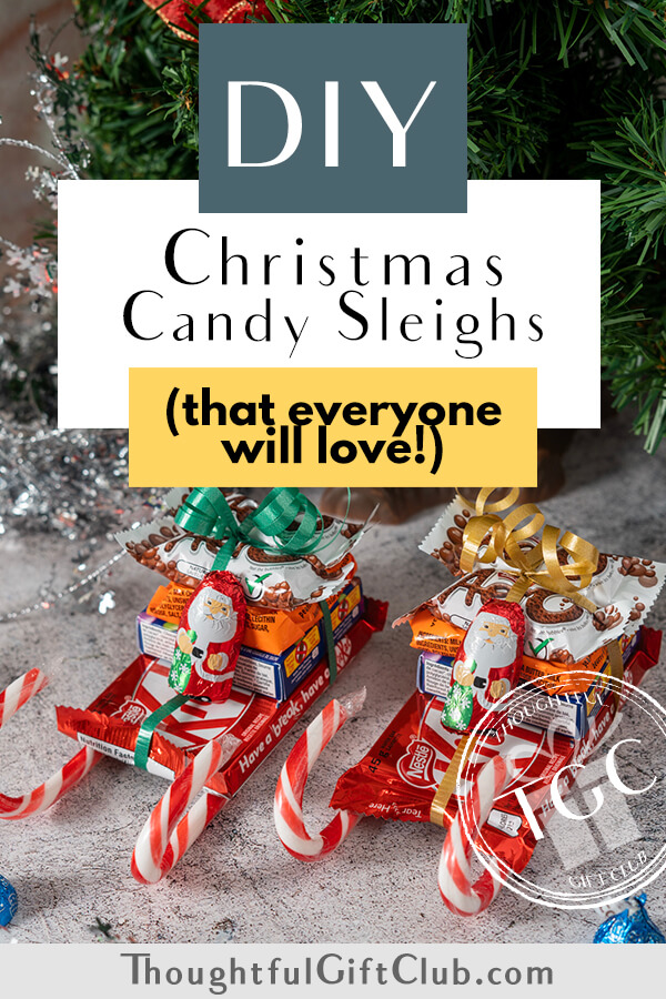 Christmas candy sleighs