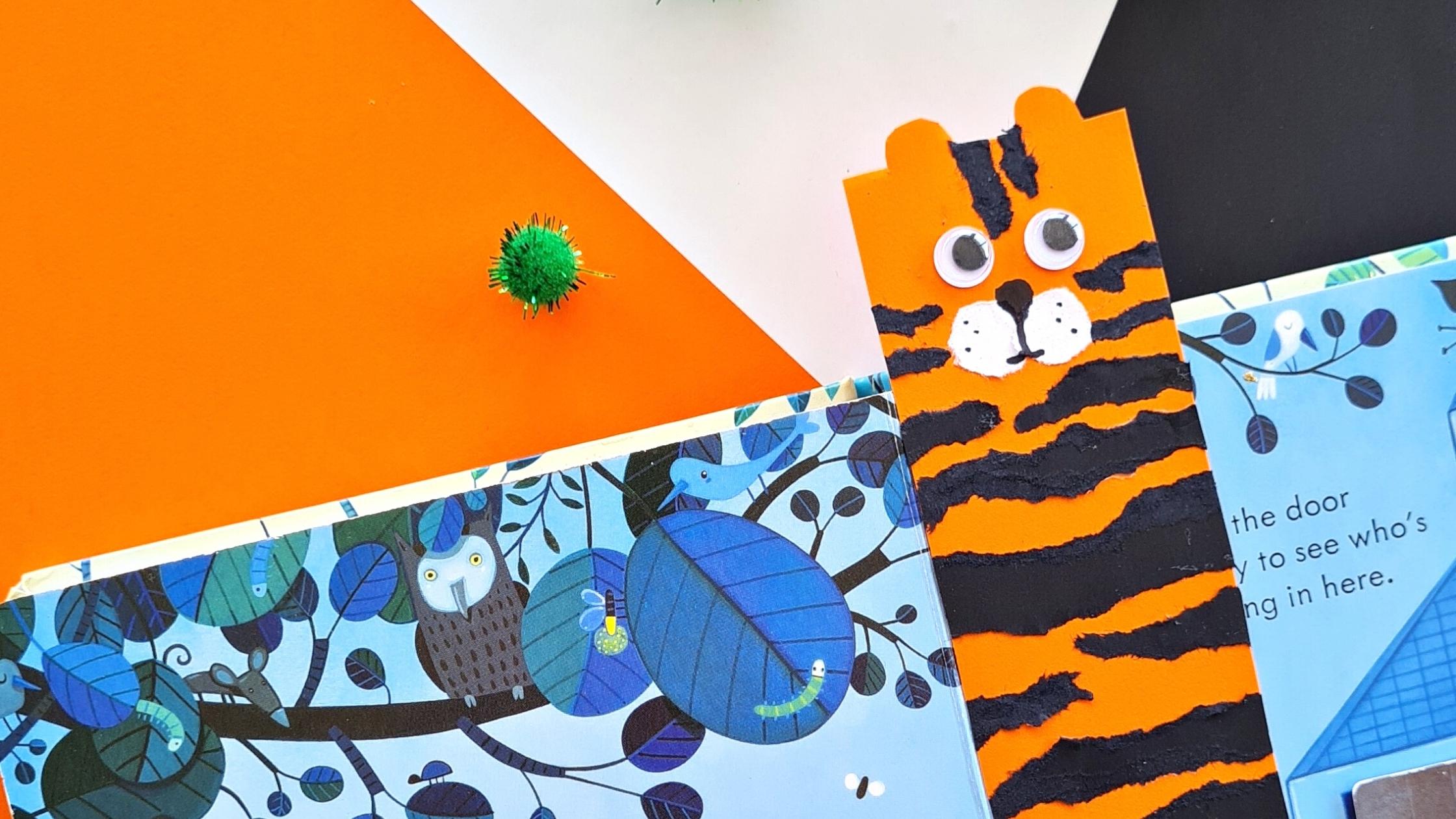 tiger bookmark craft