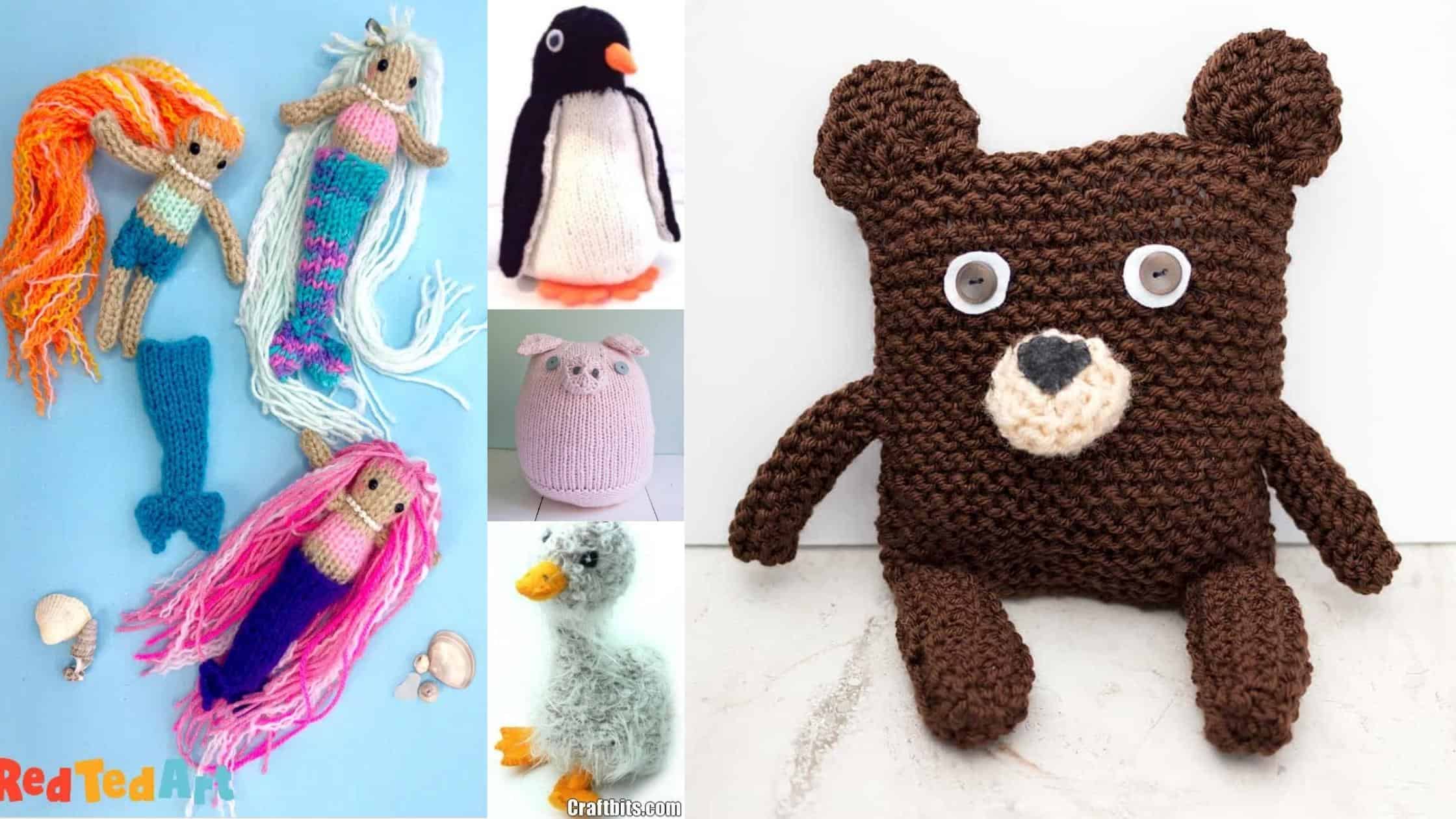 10 Brilliant Free Toy Knitting Patterns - DIY Thought