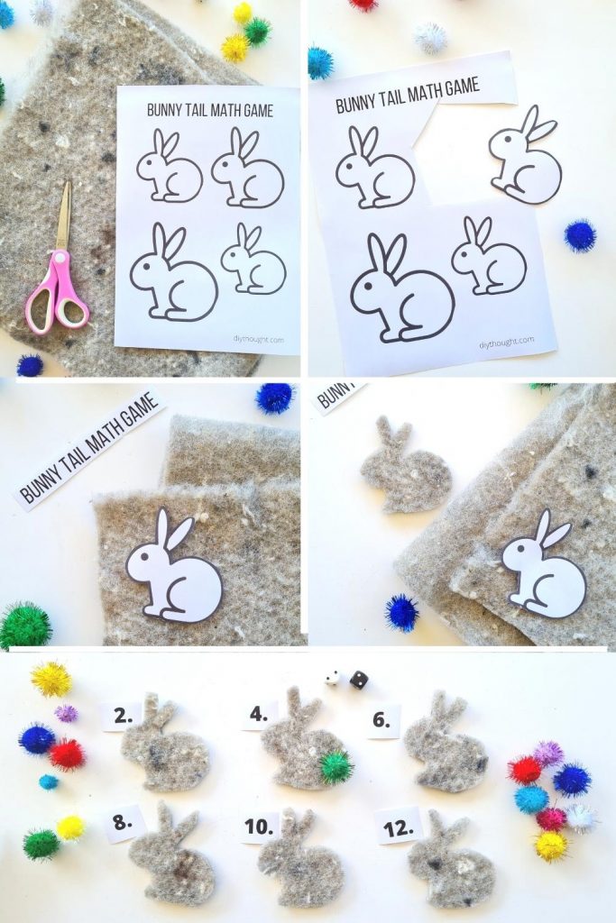 Bunny Tail Math Game
How to make the game