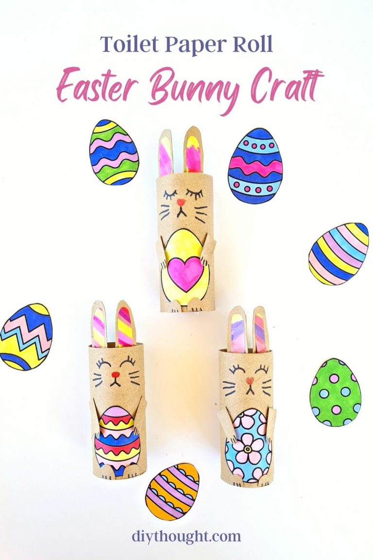 Toilet Paper Roll Easter Bunny Craft diy Thought