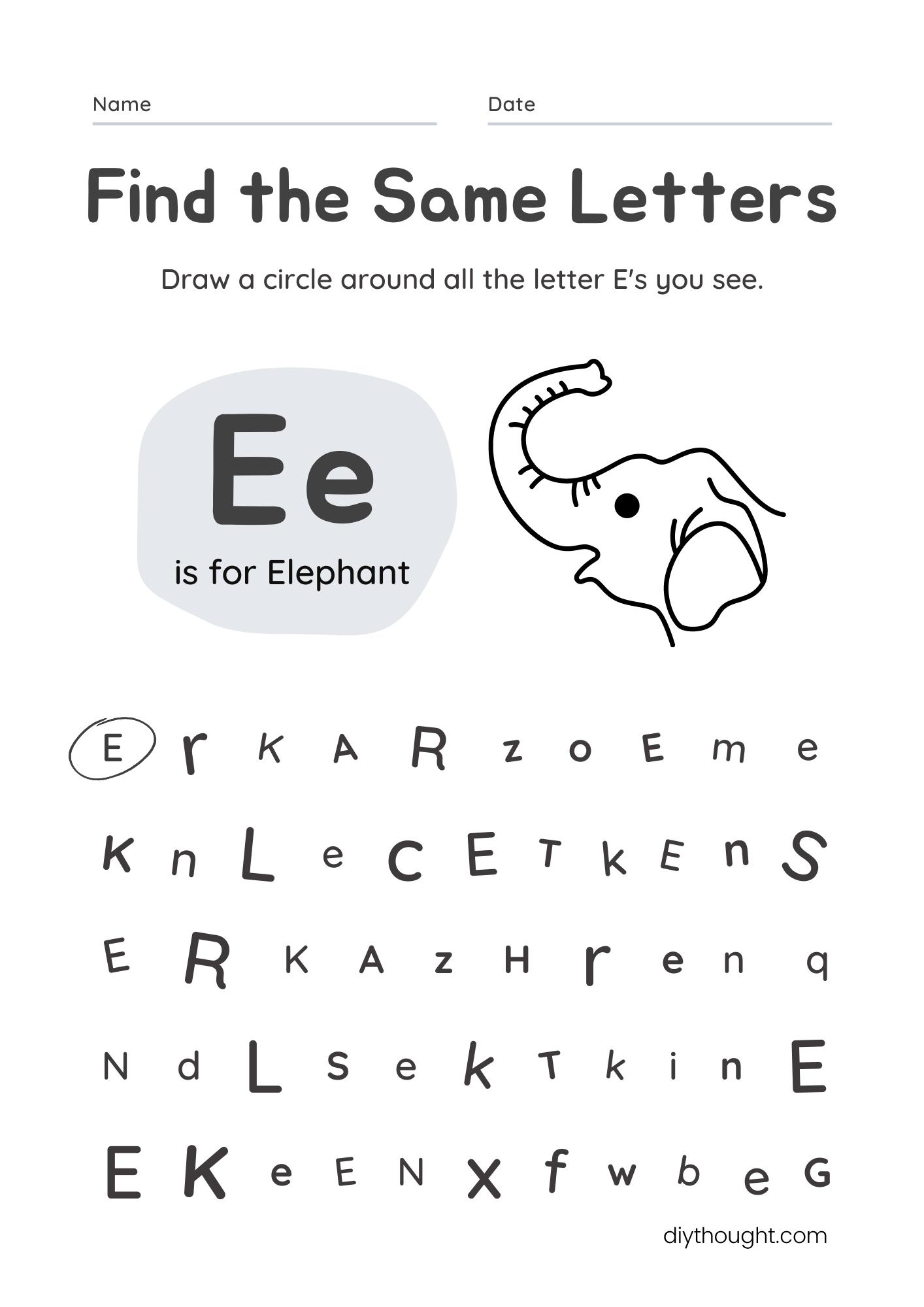 5-free-letter-e-printable-worksheets-diy-thought