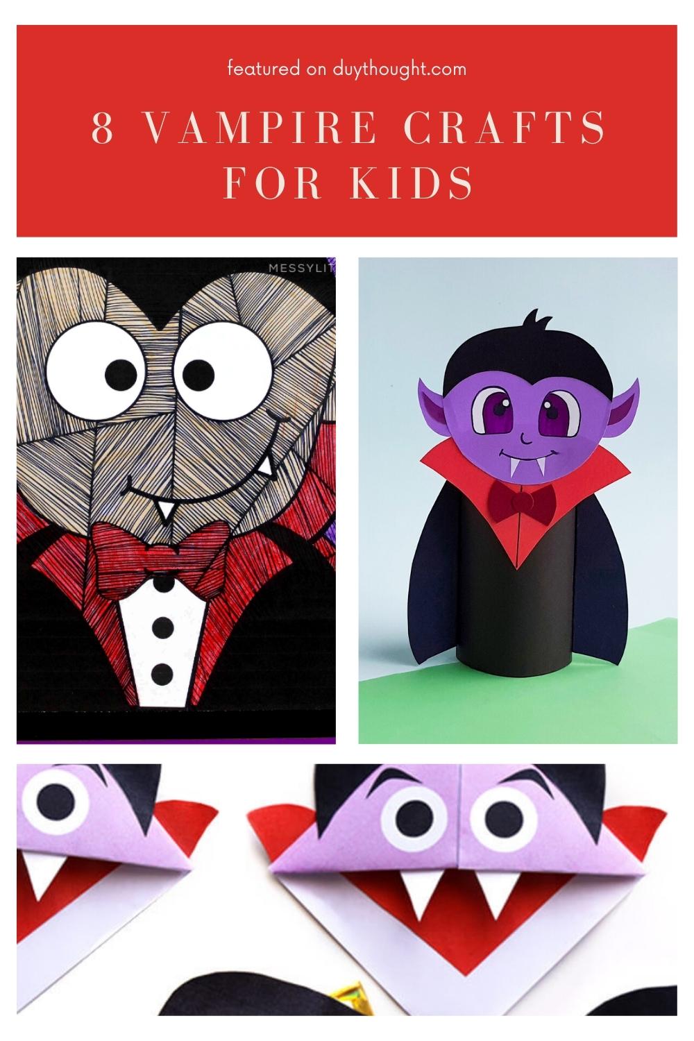 8 Vampire Crafts for Kids