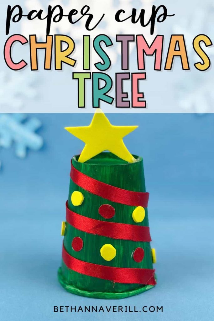 paper cup christmas tree