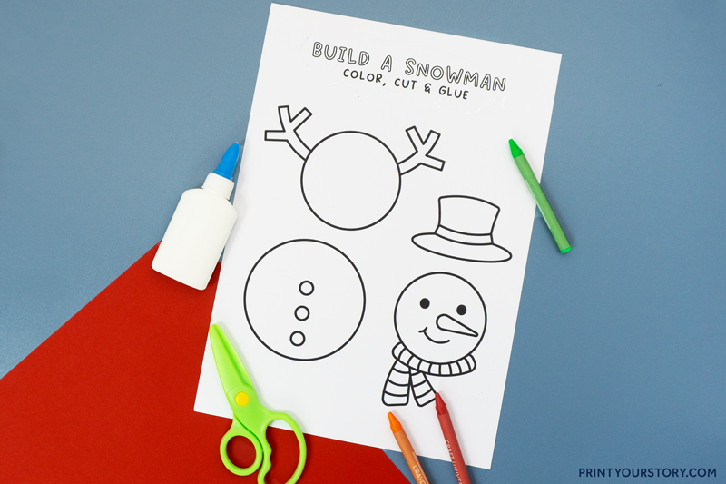 build a snowman printable