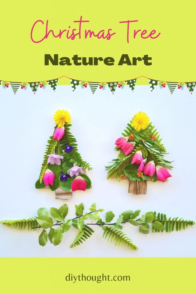 Nature art Christmas Tree Craft