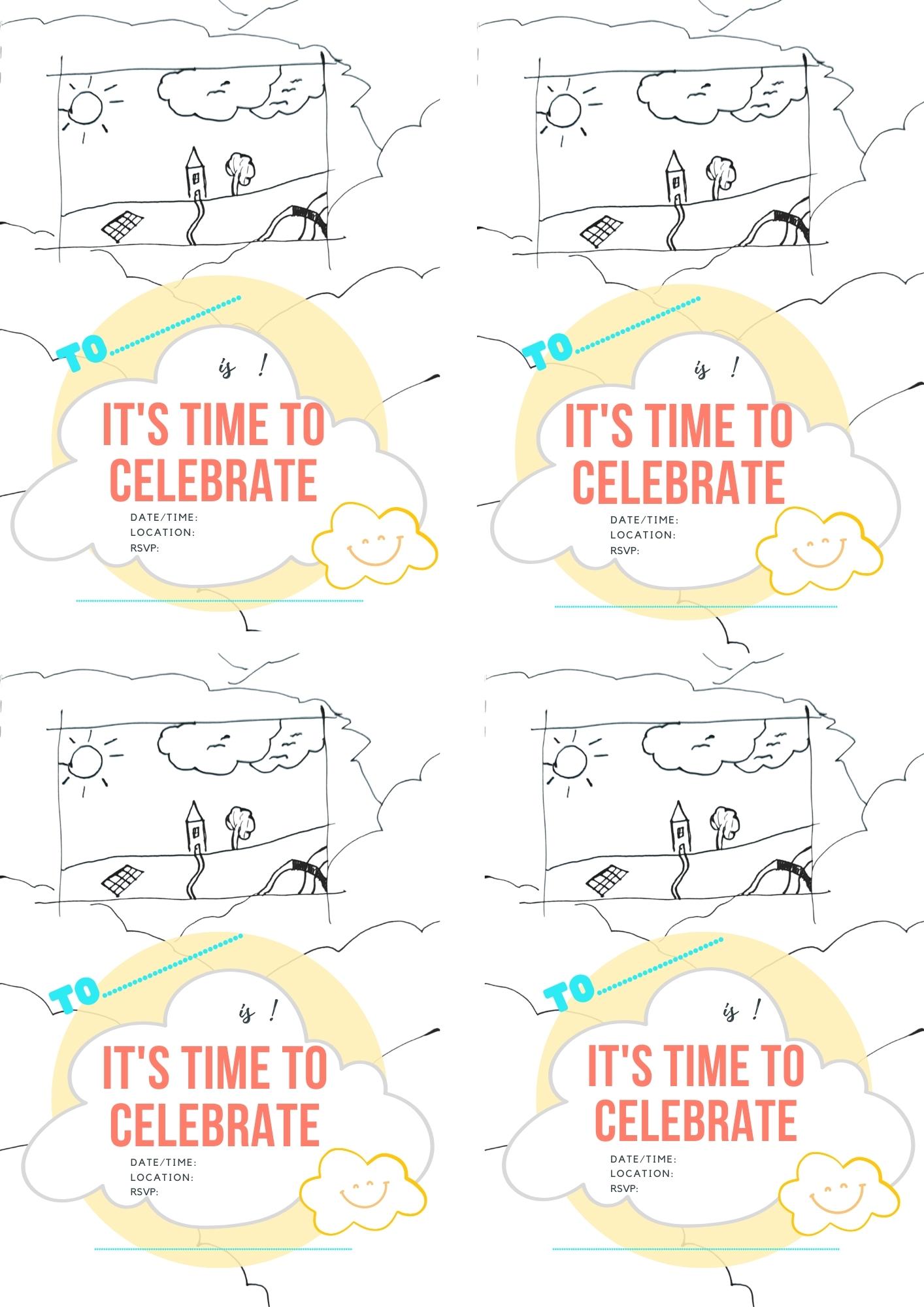 Picnic birthday invite printable