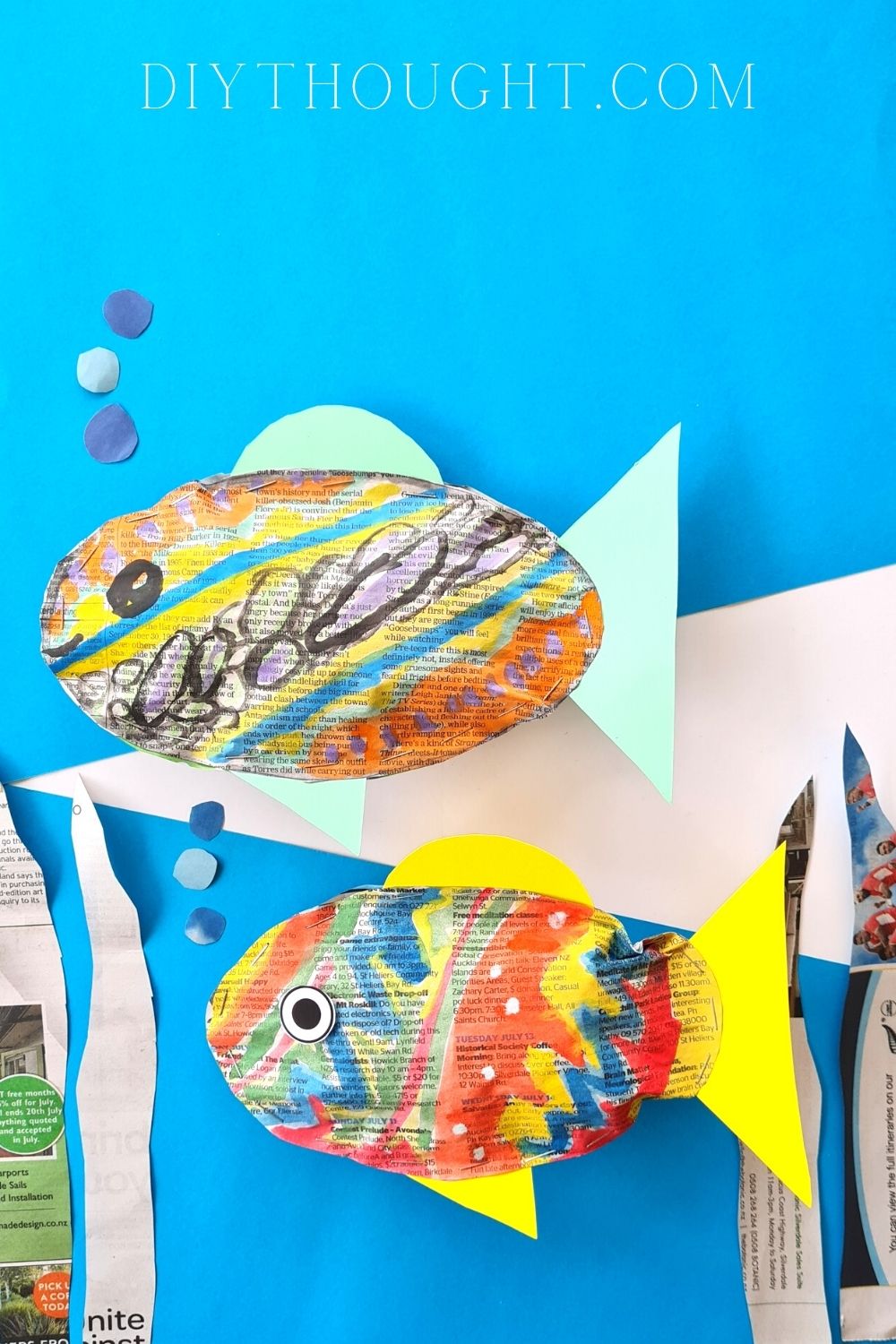 Newspaper Stuffed Fish