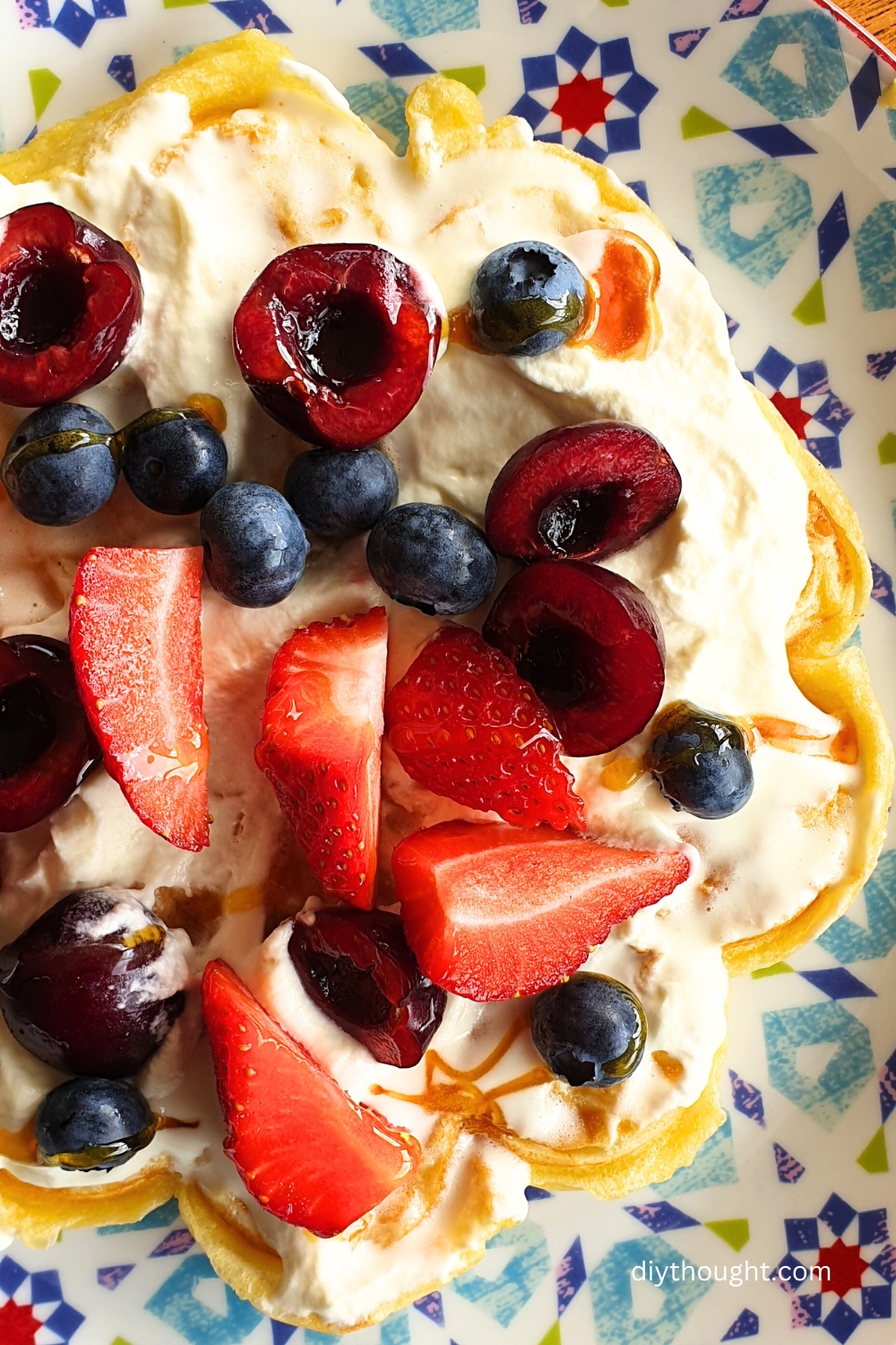 classic waffles- topping